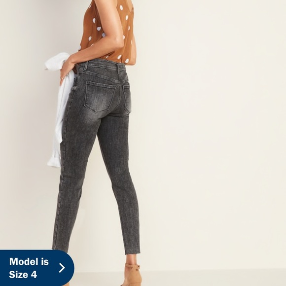 NWT Old Navy High Waisted Button Fly Skinny Jeans - Picture 2 of 8